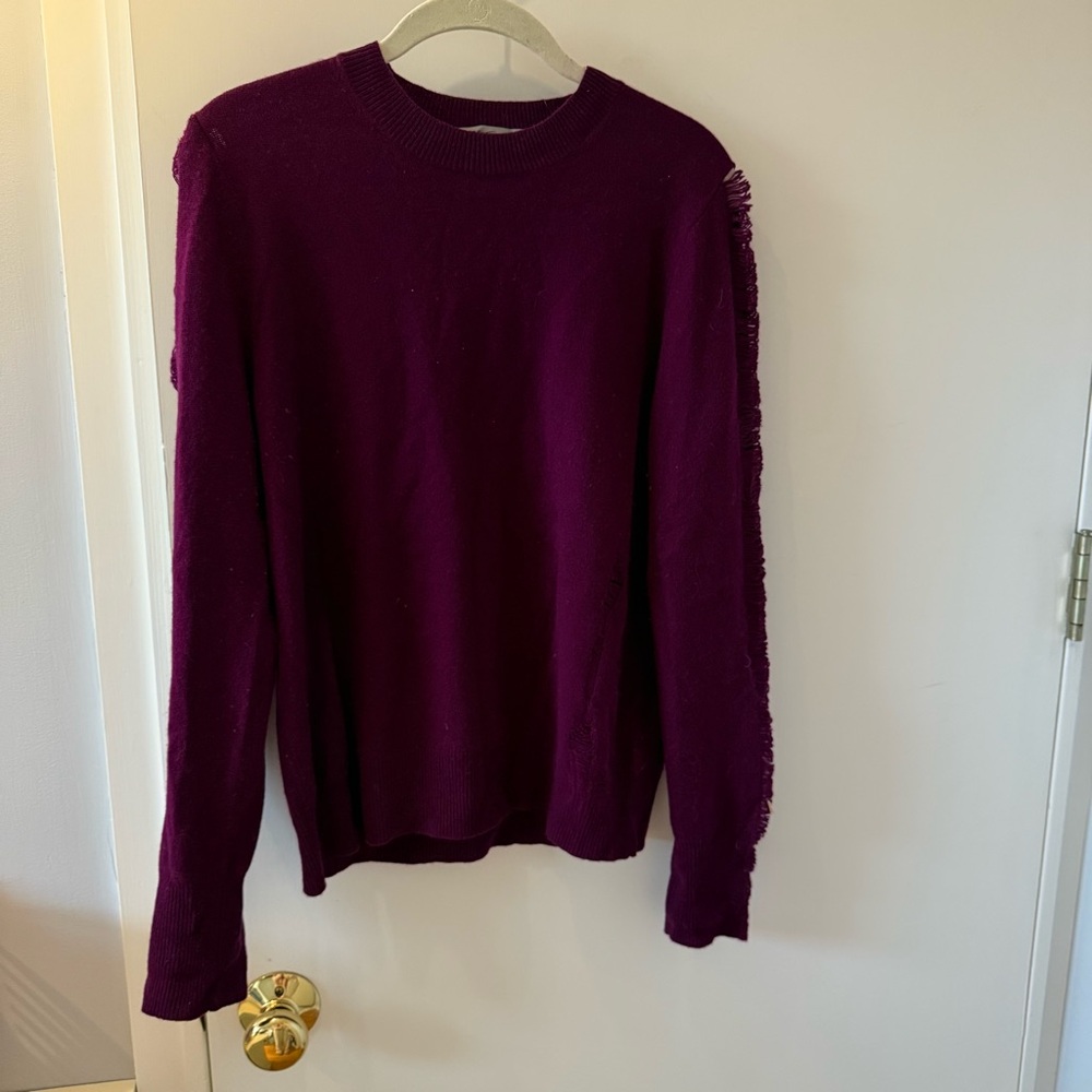 Raquel Allegra Purple Crew Neck Sweater